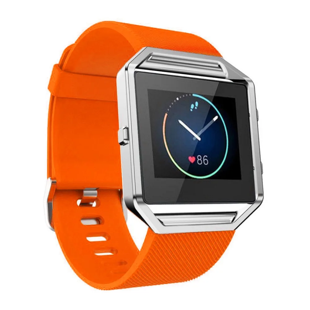 Силиконовый ремешок для Fitbit blaze Quick Release, мягкий резиновый спортивный запасной браслет ремешок для умных часов