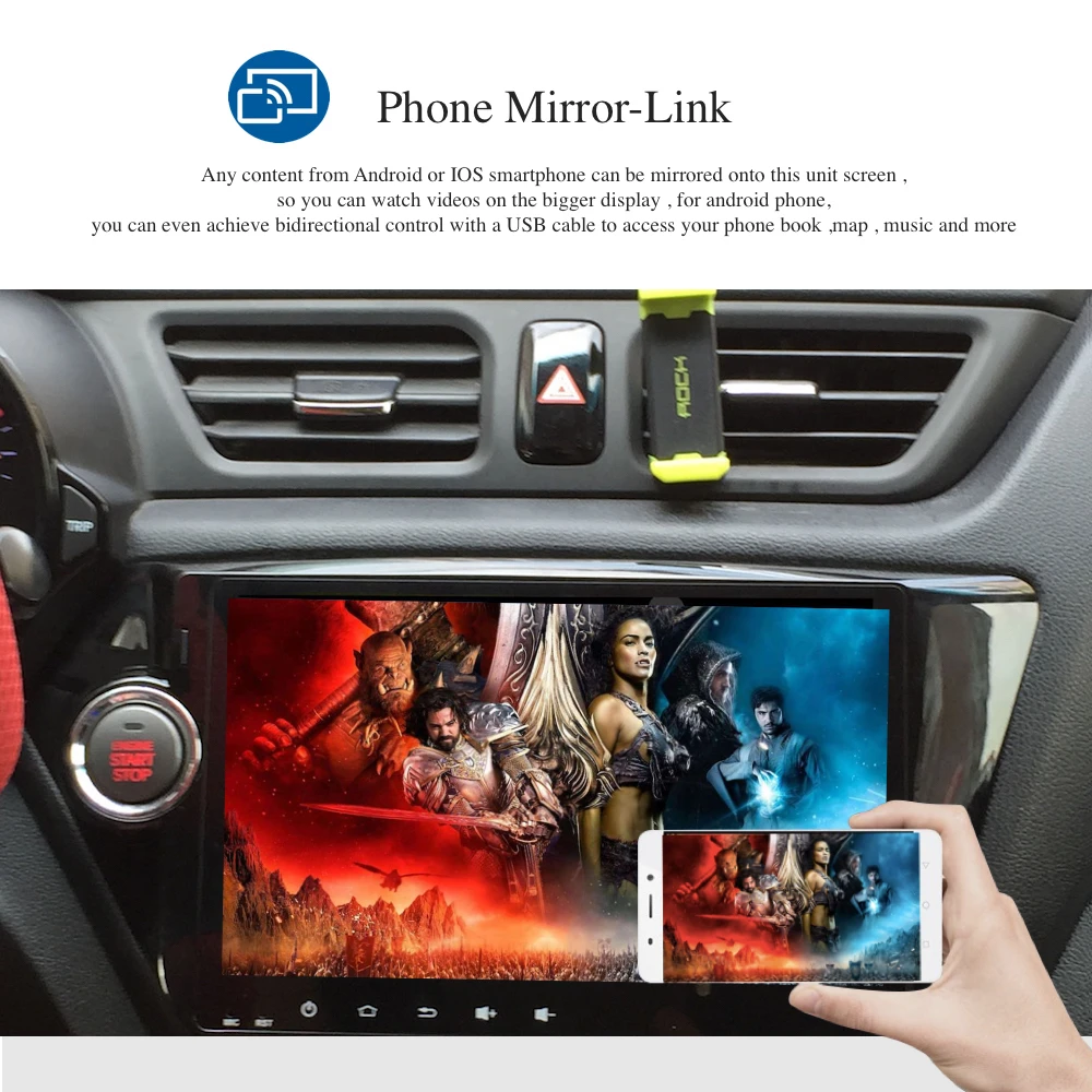 Автомагнитола 2 din на android 9 0 GPS Navi для Kia Rio/K2 Авторадио навигация головное