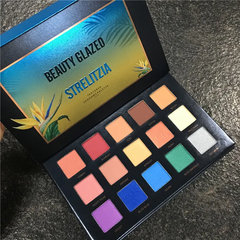 Beauty Glazed бренд макияж тени для век палитра 15 цветов Наташа стиль мерцающий блеск
