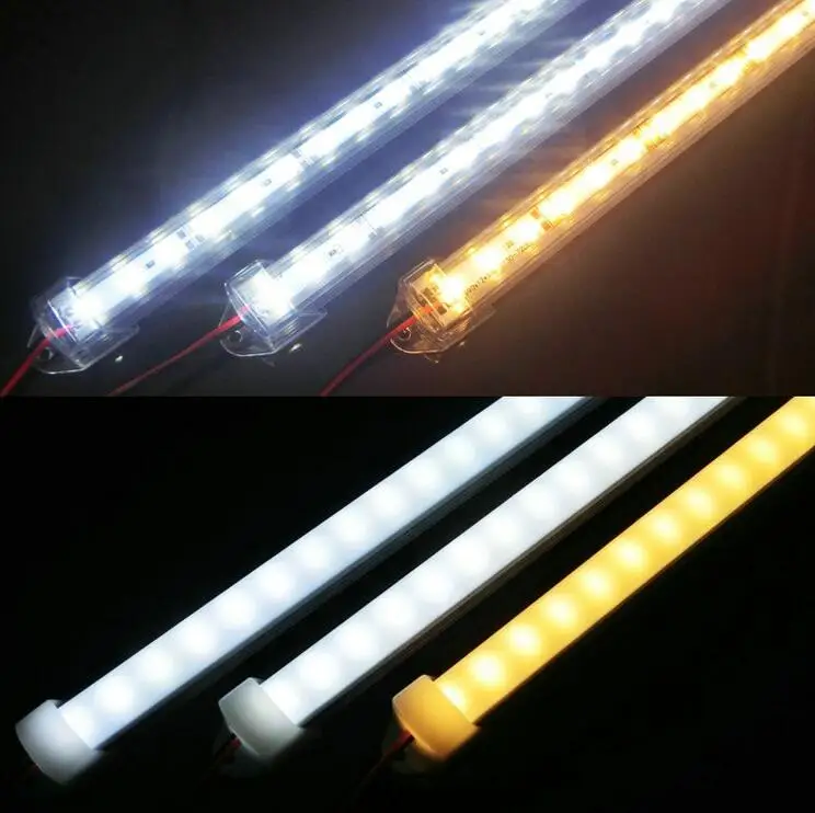 30/50 см двухрядные полосы света 5630 SMD светодиодные Алюминиевые жесткие u образной