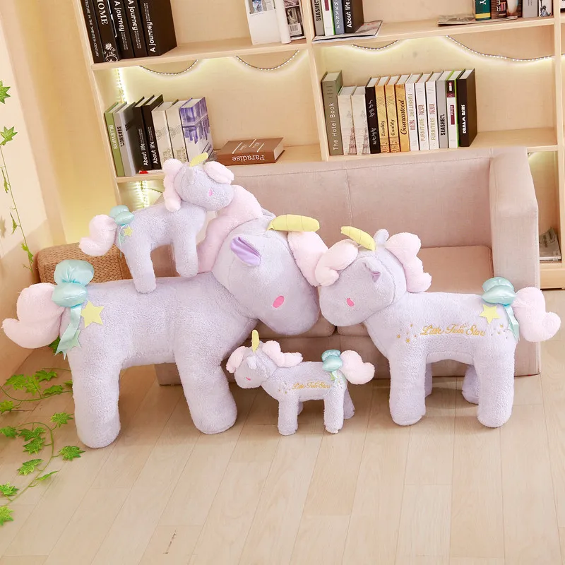 

New 45cm Kawaii Stuffed Animal Unicorn Plush Toys Cute Standing Horse Kids Lovely Toys Children Girls Birthday Present christmas