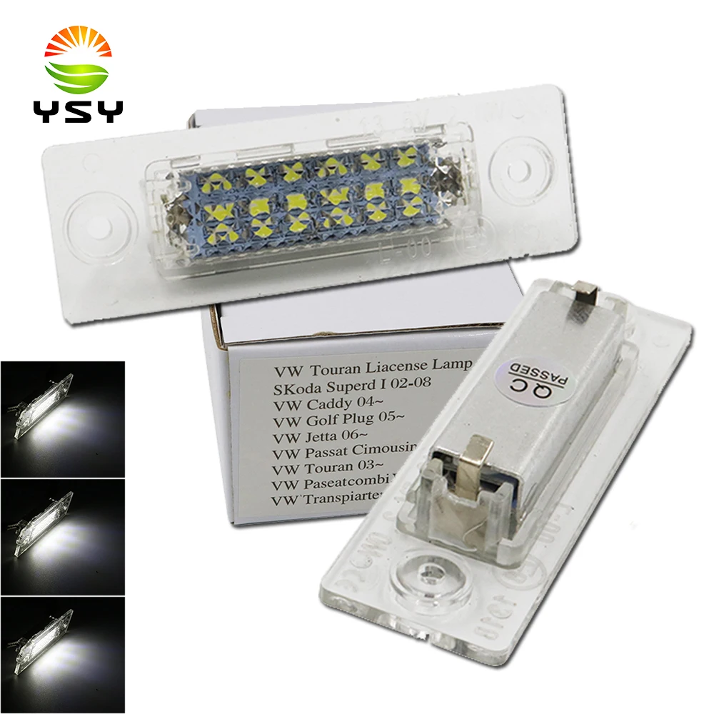 YSY 10 Набор 18SMD задний светодиодный светильник номерного знака для VW Touran /Passat B6 5D