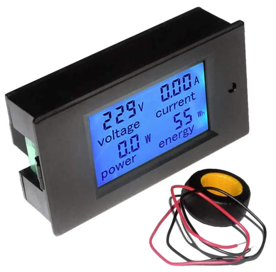 AC 80 V-260 V 100A 20A 4 в 1 ЖК-дисплей цифровой вольтметр Амперметр мощность энергии мультиметр Панель тестер метр монитор
