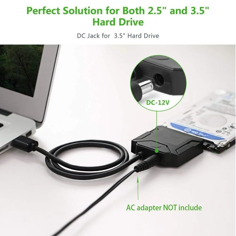 Переходник USB 3 0 на SATA кабель-переходник для 2 5-дюймового жесткого диска HDD и SSD