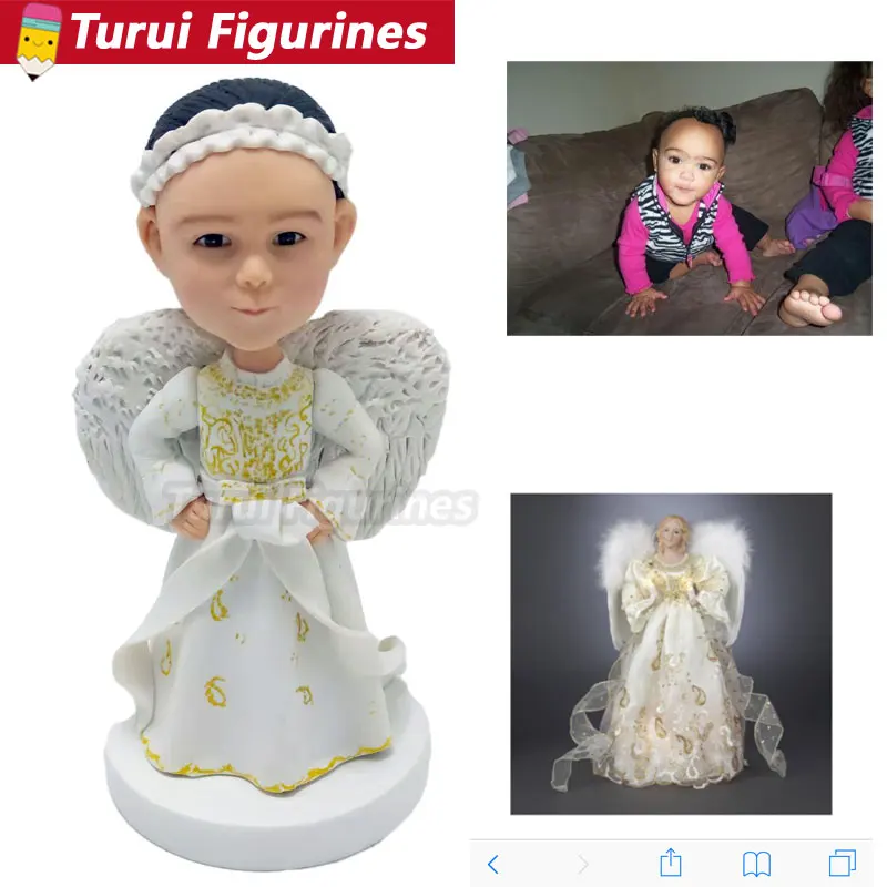 Статуэтки для новорожденных домашнего декора младенцев лица лепка из полимерной