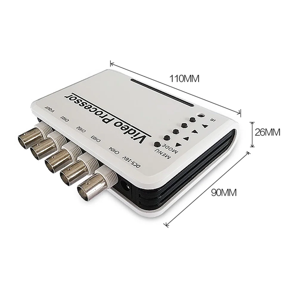 Podofo 4 канальный DVR CCTV видео Quad сплиттер коммутатор камера Процессор система