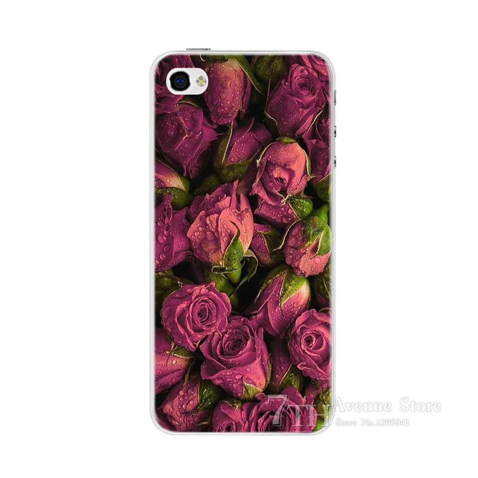 Чехол для телефона iPhone 4s 4 iPhone4 S мягкий силиконовый чехол из ТПУ с модным рисунком