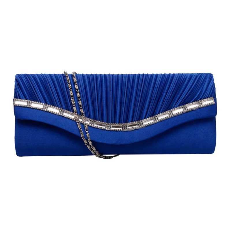 Style1 Royal Blue Модная женская сумочка, стразы, вечерняя сумочка, клатч, свадебный кошелек, кошелек - Цвет: Style1 Royal Blue