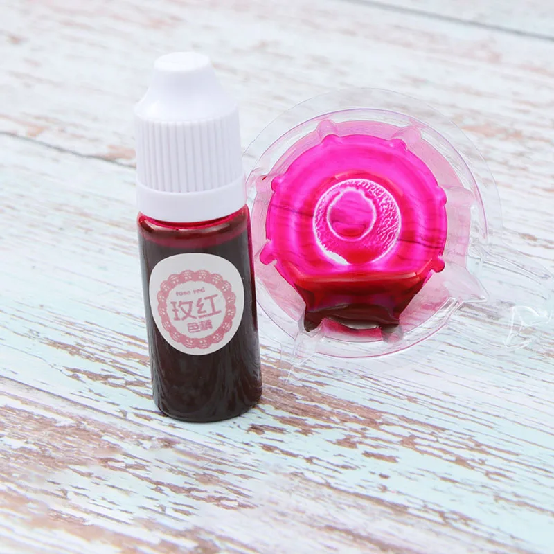 Rose Red 1 шт. УФ смолы клей Пигмент Цвет жидкость окрашивающий КРАСИТЕЛЬ DIY ювелирных изделий LXY9 NO29 - Цвет: Rose Red