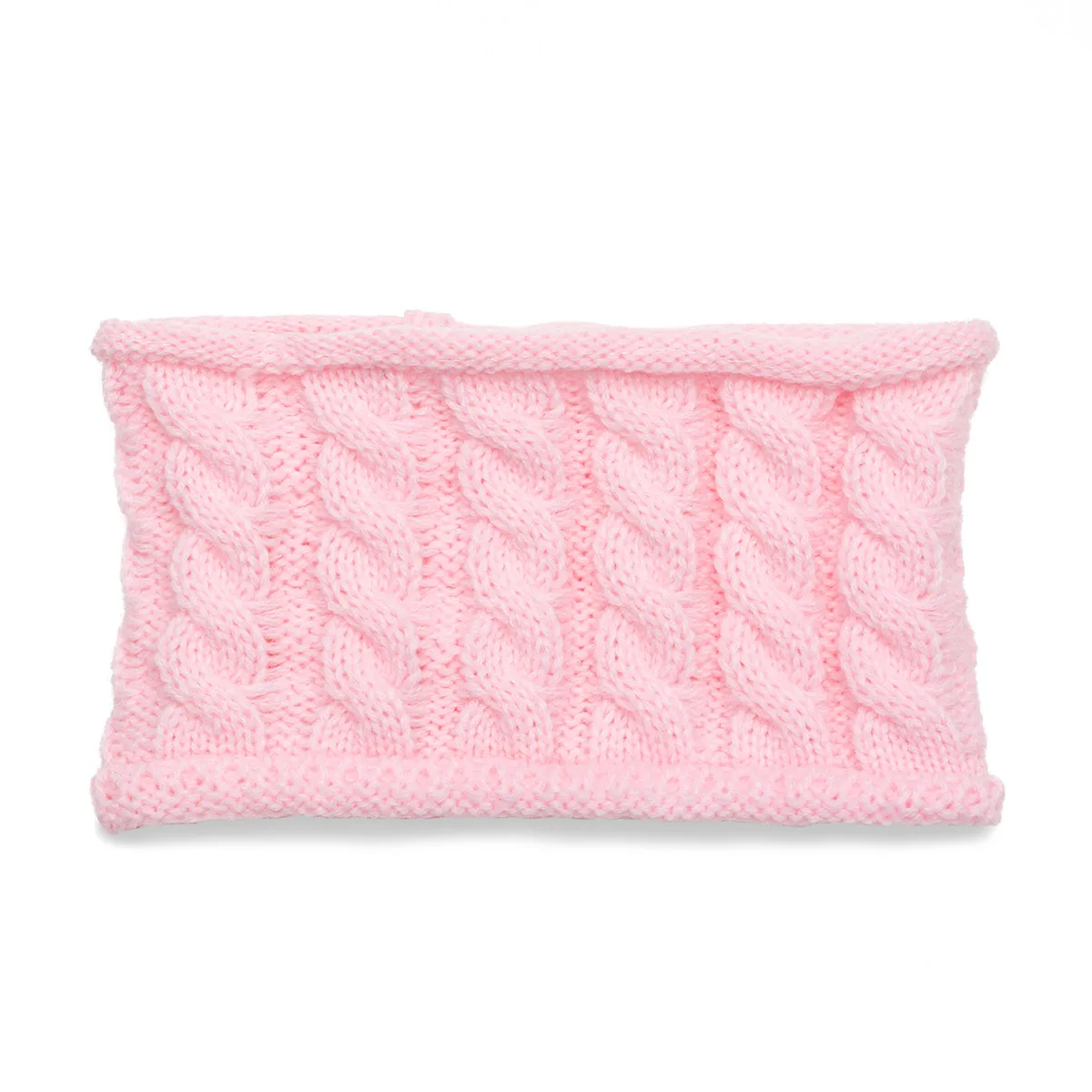 Новая детская зимняя шапка вязаная для мальчиков и девочек с шариками на двухцветном модном шарфе осенью.