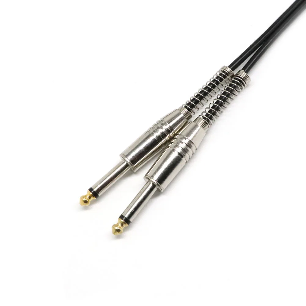 

Dual 6.35mm Mono Jack Male to Dual Balanced RCA Audio Speaker Male Mixer Audio Cable 0.3M UY8