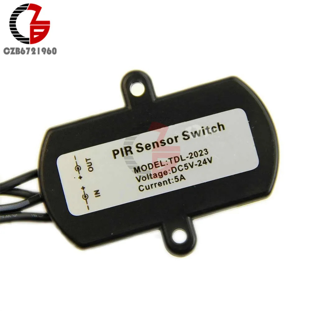 DC 5V 12V 24V 5A PIR датчик движения переключатель мини инфракрасный ИК Детектор Крытый