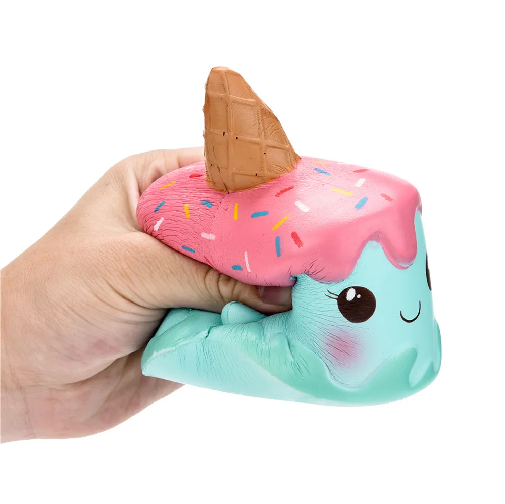 Милая игрушка Забавные игрушки каваи Джамбо мультфильм торт медленно поднимающийся крем ароматизированные игрушки для снятия стресса poopsie сюрприз Единорог