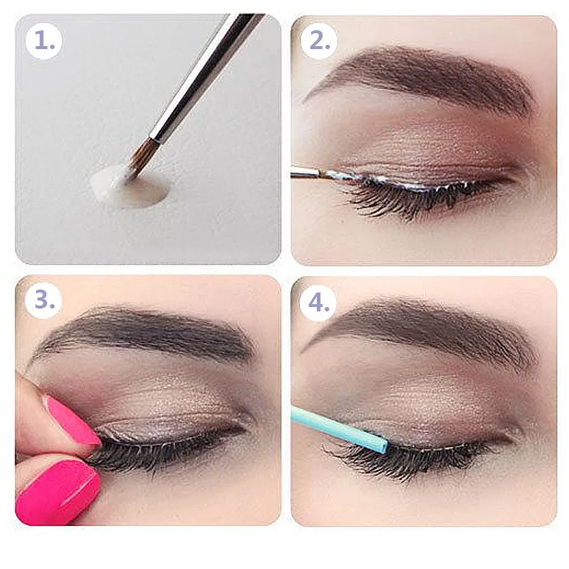 Pudaier 1 set Black Mascara +False Individual Extension +Eyelash Glue 2018 Eye Makeup Remover Kits Set maquiagem | Красота и здоровье