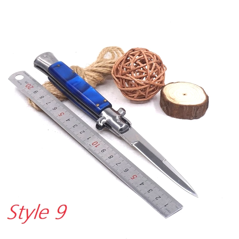 Style 9 Folding Knife multi-function Survival Knife Stainless Steel Outdoor Hunting Multitool Camping Tactical Pocket Knives EDC Tools - Цвет: Style 9