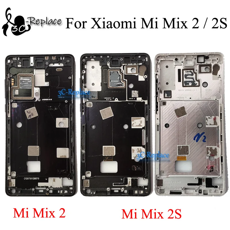 Передняя панель корпуса для Xiaomi Mi Mix 2 mix2 MDE5/Xiaomi 2S mix2S ЖК дисплей лицевая