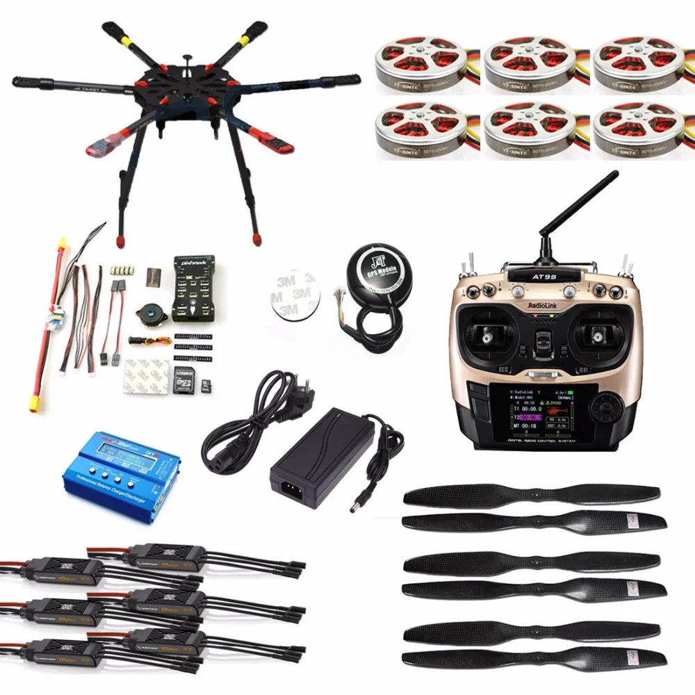 Полный комплект gps дрона Hexacopter летательных аппаратов Таро X6 6 осевой Контроллер
