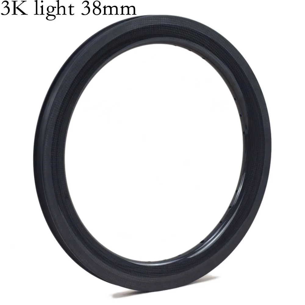SILVEROCK углеродный обод велосипеда 1" x 1 3/8" 349 обод для складного велосипеда Minivelo 14 h/21 h ширина клинчер 1 шт - Цвет: 38mm 21H G3 light