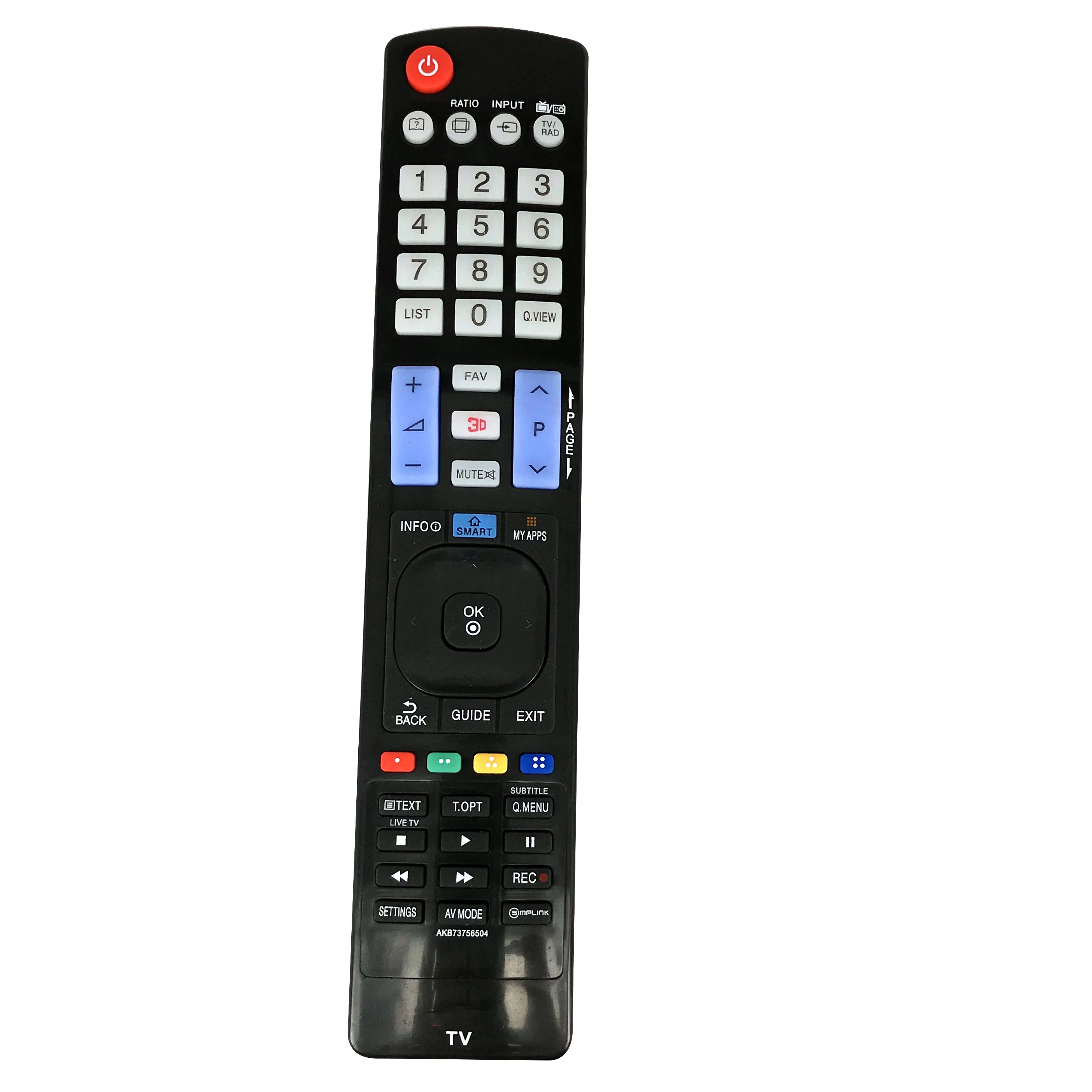 (5 шт./лот) AKB73756504 для LG Plasmsa LED LCD HDTV TV пульт дистанционного управления AKB73756510 AKB73756502