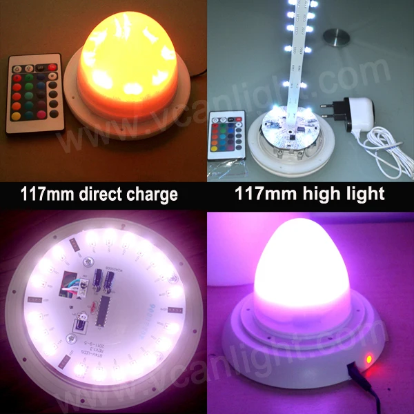 10PCS FAST Free Shipping Super Bright 12cm RGB remote control battery operated led light module For furniture | Лампы и освещение