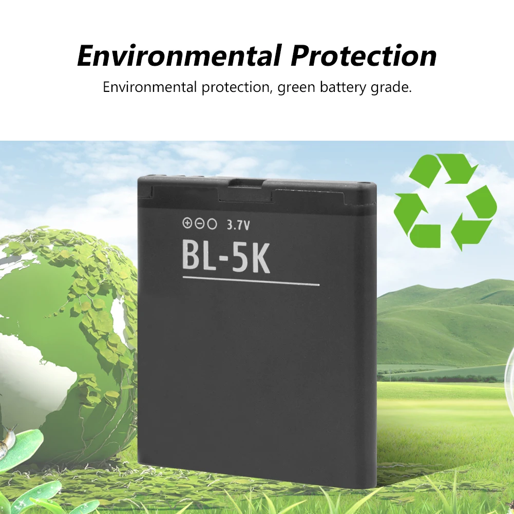 Литий ионная аккумуляторная батарея 3 7 V 1200MAh для телефона Nokia N85 N86 8MP N87 2610S 701 Oro BL 5K