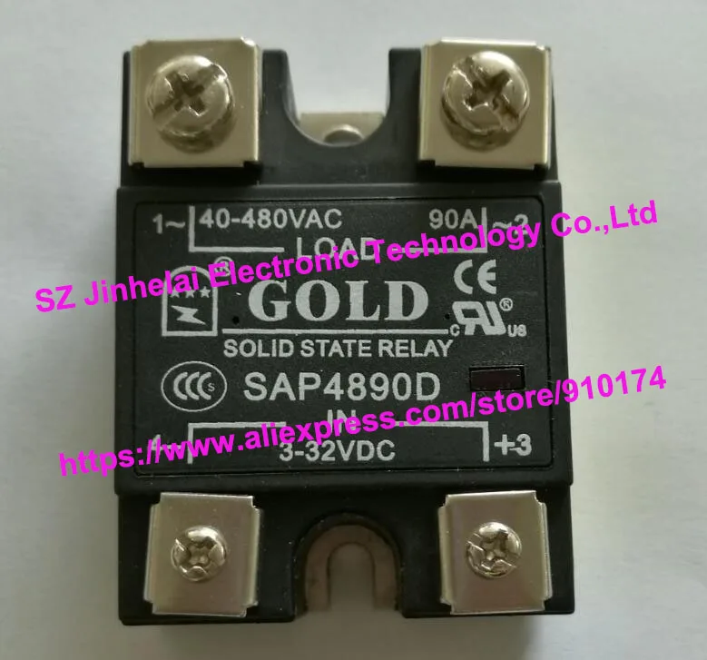 

SAP4890D GOLD Authentic original Single-phase DC control AC SOLID STATE RELAY 90A