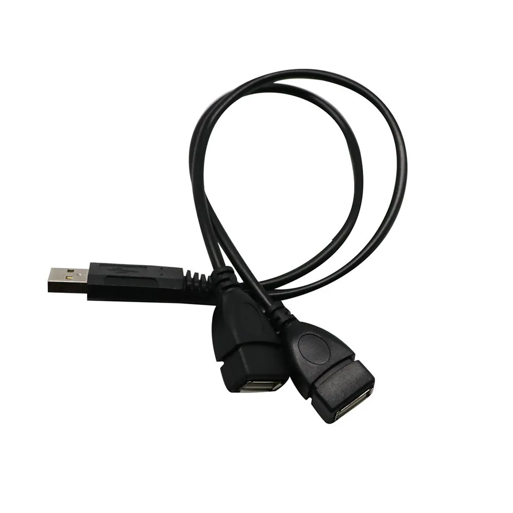 Кабель-адаптер USB 2 0 A Male To Dual Female Jack Y Splitter Hub для зарядного устройства зарядки и