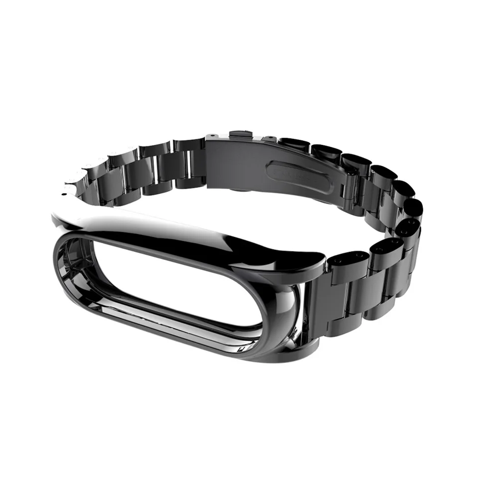 Оригинальный металлический ремешок для Xiaomi Mi Band 2 браслет из нержавеющей стали