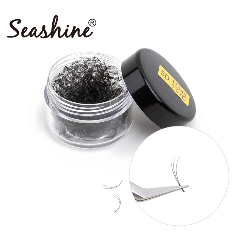 Seashine Пышные ресницы-веера длинные Стволовые предварительно сделанные вентиляторы ресницы банка 500/1000 вентиляторы предварительно сделанные вентиляторы ресницы расширение