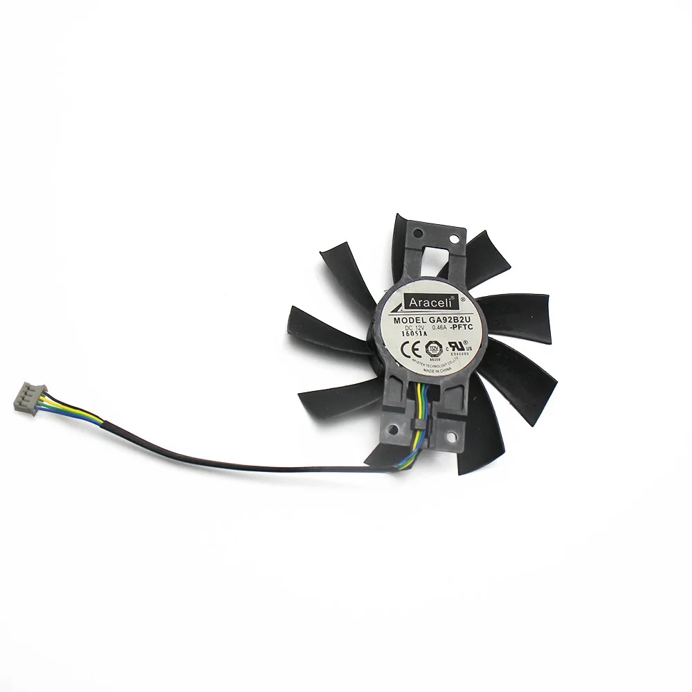Вентилятор GA92B2U Для Охлаждения видеокарты SAPPHIRE Radeon R9 370X Кулер OC 85 мм 2 Гб для