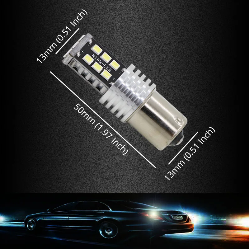 Wolflamp 2 шт. 1156 BA15S P21W светодиодный стоп сигнал задний фонарь автомобильная