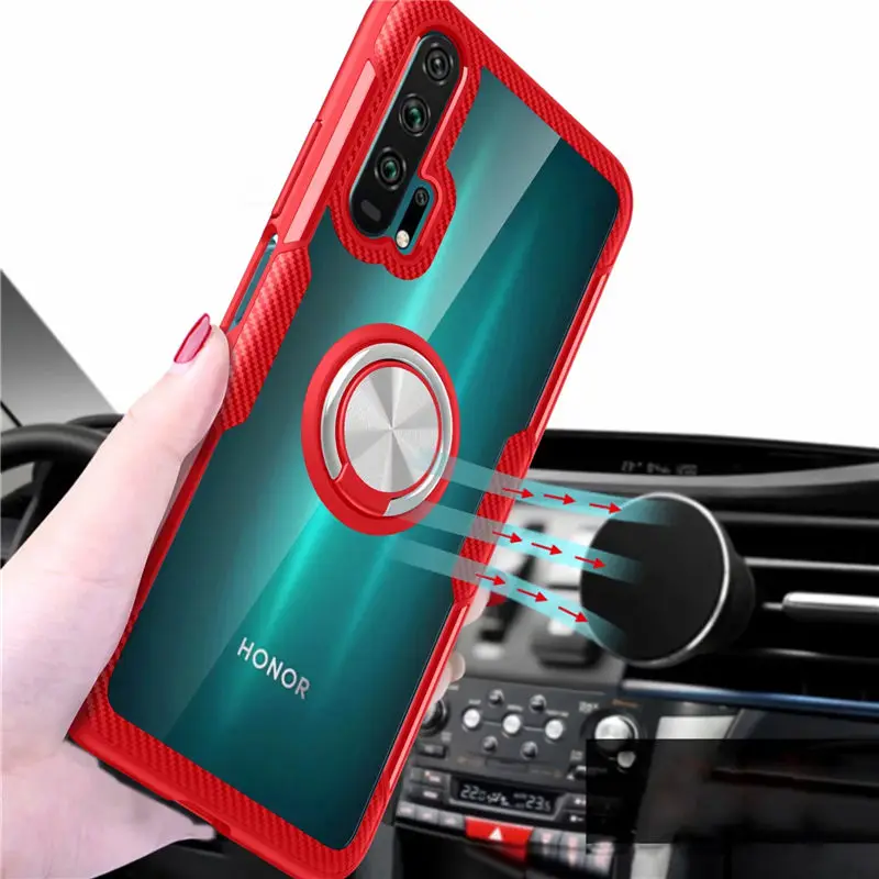 For Huawei Honor 20 Pro Honor20 10 Lite 10i 20i Case Magnetic Ring Stand Cover for Honor 7X 8X Max 8S Y5 P Smart Plus
