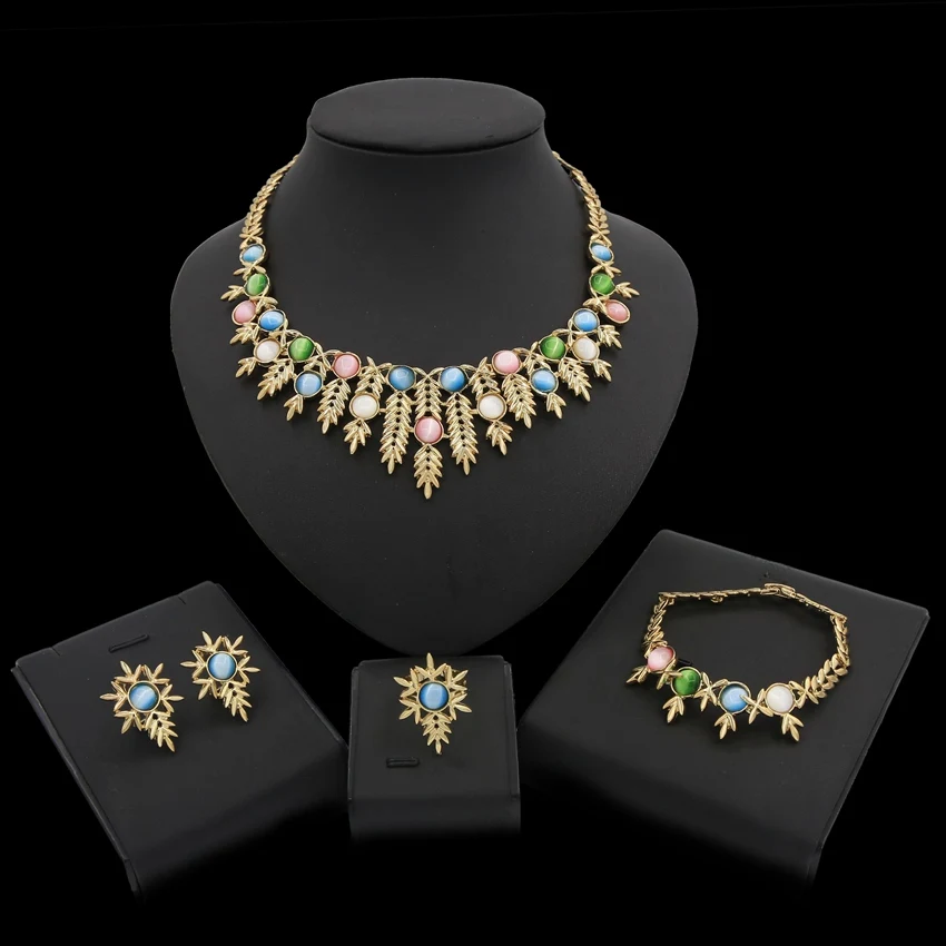 Yulaili свадебный подарок нигерийские женские Свадебные африканские бусы ювелирный