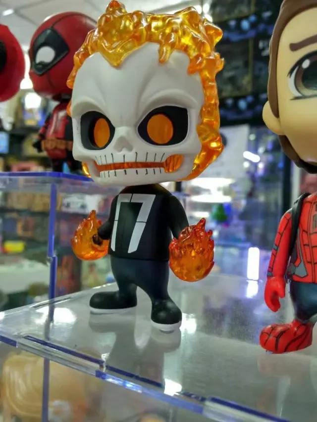 ALEN Ghost Rider Bobble Head куклы из ПВХ фигура Коллекционная модель игрушки 12 см 2 стиля