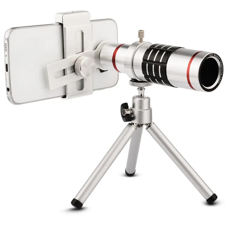 

Супер Универсальный оптический зум 18X телеобъектив для iPhone мобильный телефон Монокуляр телескоп камера с Штатив для Huawei для Xiaomi