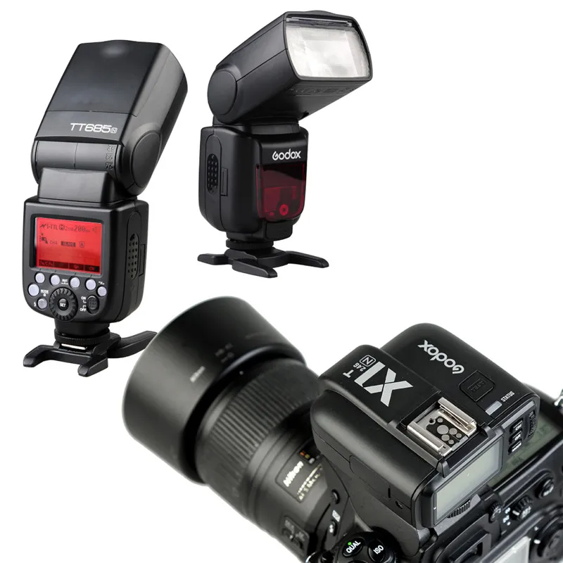 Беспроводной передатчик и приемник Godox X1N 2 4 ГГц i-TTL набор триггеров для Nikon D800 D3X D3