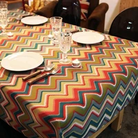 geometric popular style tablecloths high quality cotton tablecloths hotel coffee tablecloths dustproof heat tablecloths