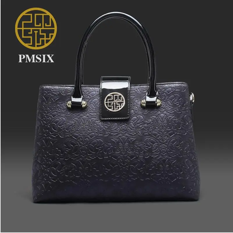 Pmsix 2016 Новая модная сумка мессенджер китайская с тиснением|embossed handbag|fashion handbaghandbags