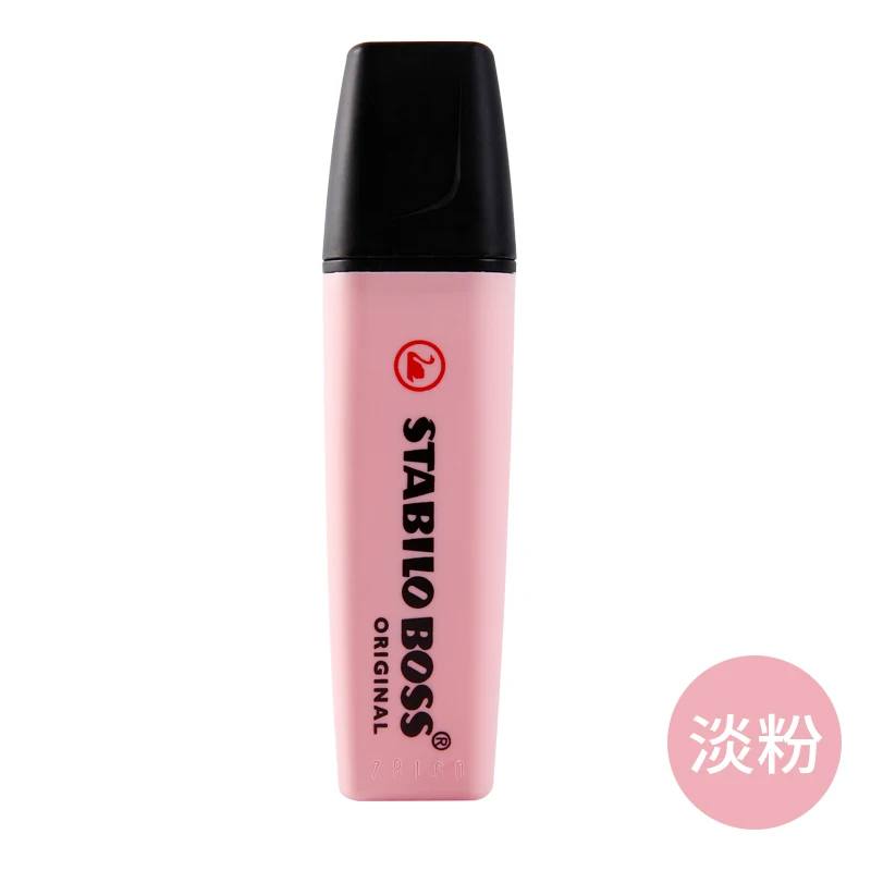 pastel pink STABILO,, BOSS, маркеры, пастельные маркеры, 15 видов цветов, одиночный текст, фокус, маркеры, ручки для школы, офиса - Цвет: pastel pink