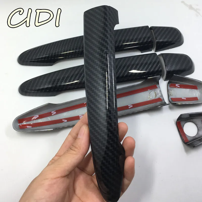 Посмотрите углеродного волокна дверная ручка Накладка для Lexus Toyota Camry Tacoma Avalon 4runner