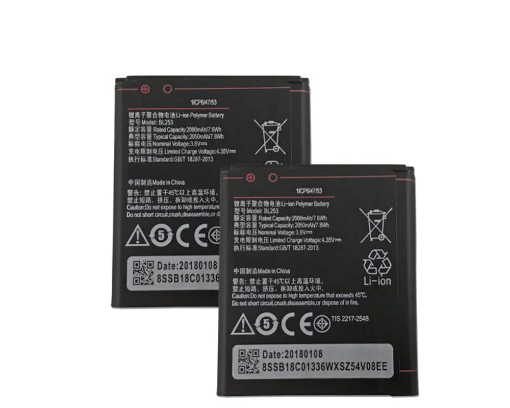 Аккумулятор ISUNOO 2050 мАч BL253 BL 253 для Lenovo A2010 A2580 A2860 A 2010|Аккумуляторы мобильных