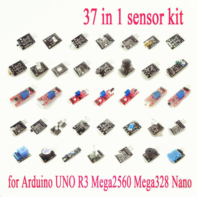 37 шт./лот, комплект сенсорной платы для Arduino, Diy Kit, Raspberry Pi 3/2, Модель B, 37 видов лазерного датчика температуры