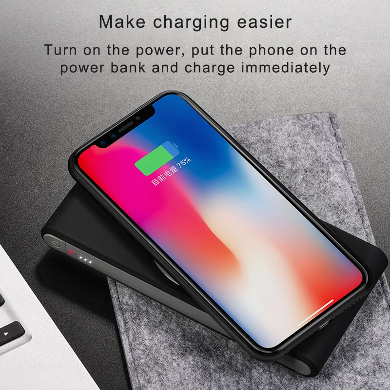 Беспроводное зарядное устройство HOCO Qi Беспроводной Зарядное Мощность Bank для iPhone
