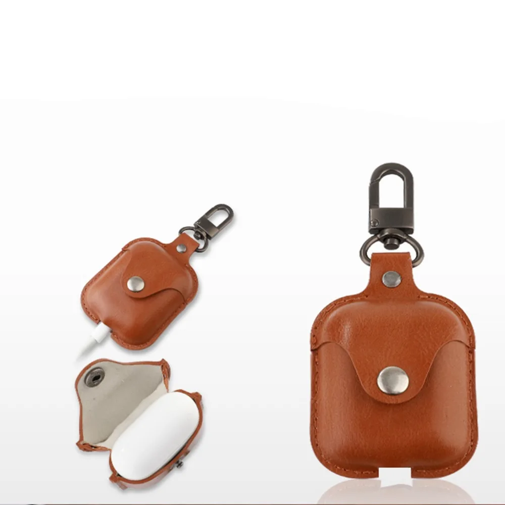XBERSTAR защитный чехол из искусственной кожи для Apple AirPods True Wireless Bluetooth наушники