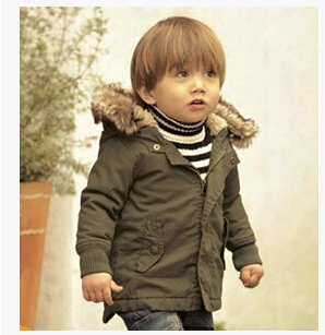 2019 Новое поступление зимнее утепленное пальто для маленьких мальчиков детская