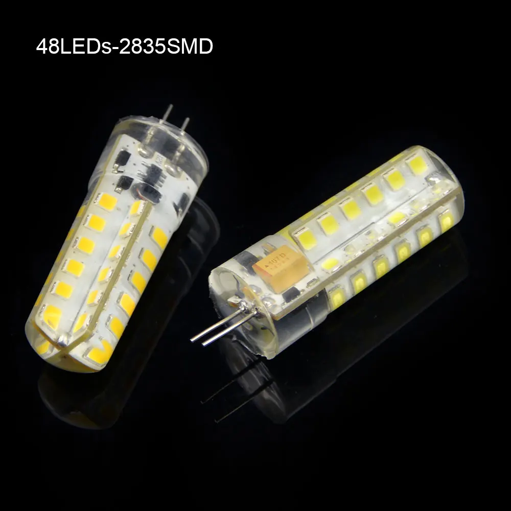 10 шт. светодиодный светильник G4 Mini 2835 3014 SMD 24/48 s 12 В постоянного/переменного тока