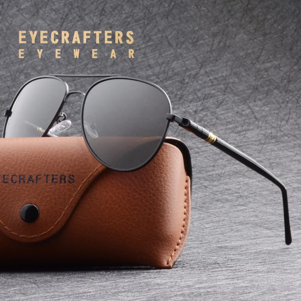 Очки авиаторы Eyecrafters HD поляризационные мужские классические брендовые