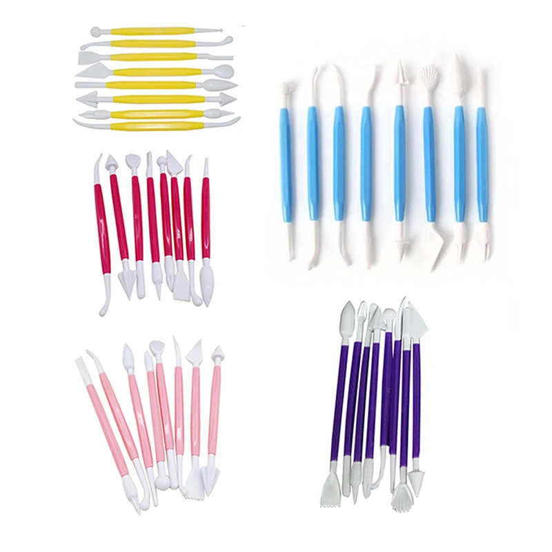 8pcs/Lot 16 Patterns Fondant Cake Decorating Flower Sugar Craft Modelling Tools Clay Tool Free Shipping | Дом и сад