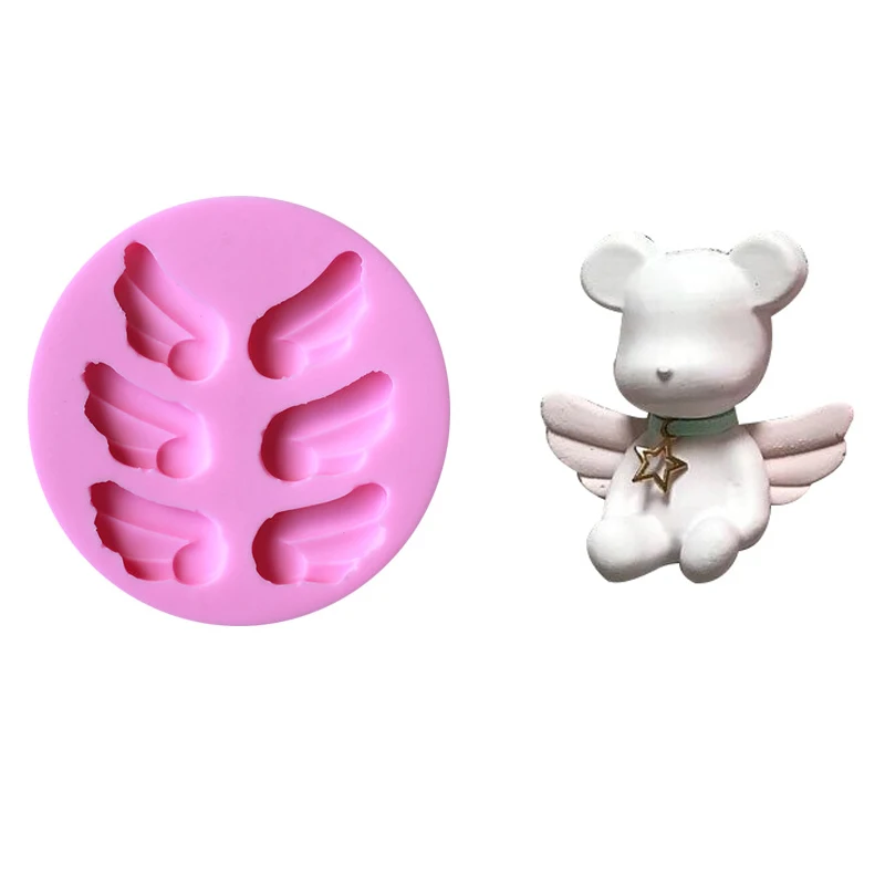 Angel Wings Silicone Mold Cake Decorating Tools Gumpaste Chocolate Fondant Candy Clay Molds Kitchen Pastry Baking Accessories | Дом и сад