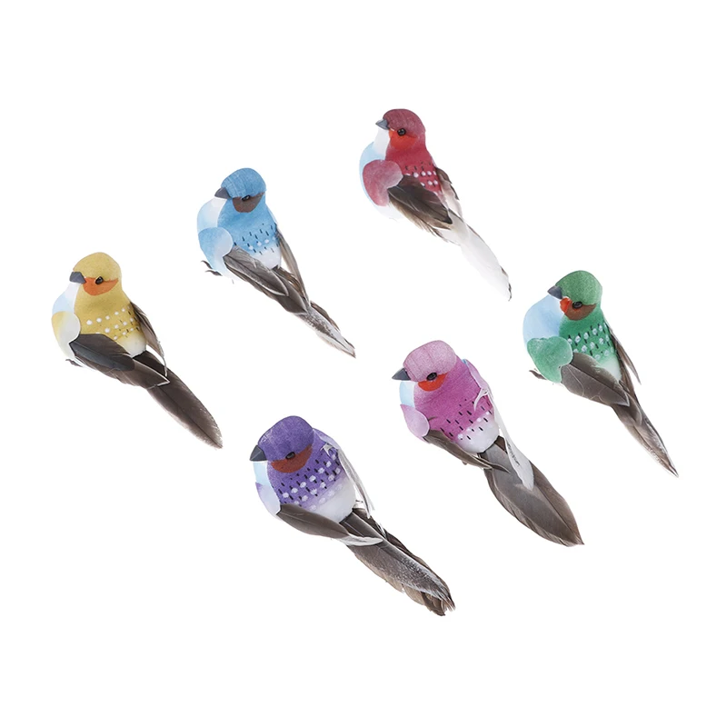 Искусственные пенные перышки имитация птицы попугая DIY вечерние ремесленные